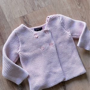 Baby GAP girls pink spring sweater. Size 6-12 months. 100% cotton.